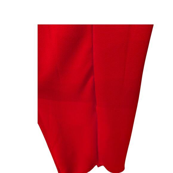 New York & Company Quarter Sleeve Back Zip Red Sheath Dress - M - Picture 6 of 11